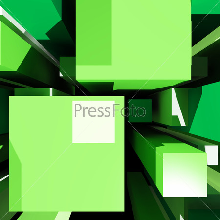 Cubes Background Shows Digital Art Or Abstract Design