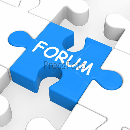 Forum Puzzle Showing Online Community Chat And Advice