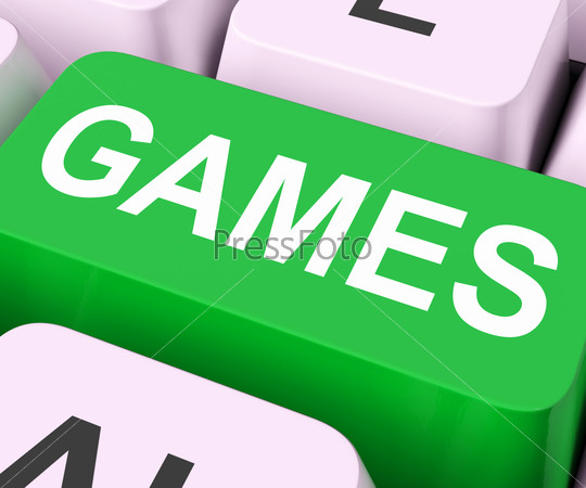 Games Key Showing Online Gaming Or Gambling