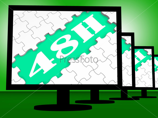 Forty Eight Hour On Monitors Shows 48h Delivery