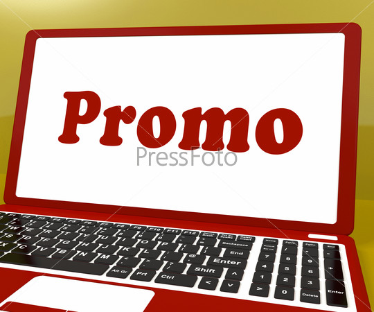 Promo Computer Showing Promotion Discounts And Reductions
