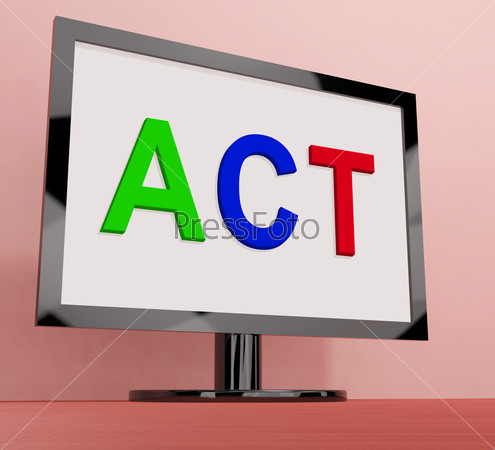 Act On Screen Showing Motivation Inspire Or Perform