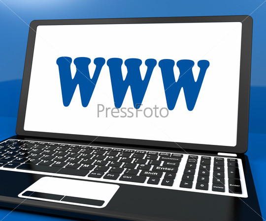 Www On Laptop Shows Websites Internet Web Or Net