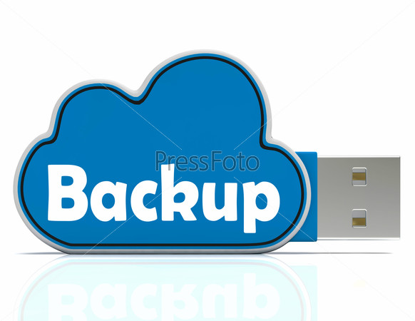 Backup Memory Stick Shows Files And Cloud Storage