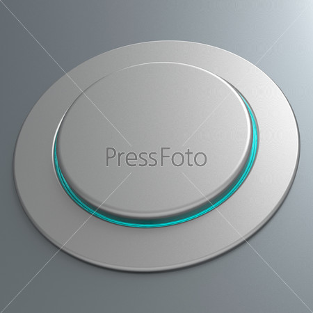 Blank Push Button Or Switch Showing Copyspace, stock photo