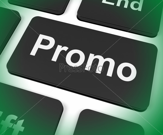 Promo Key Showing Discount Reduction Or Save