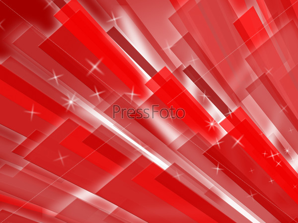 Red Bars Background Meaning Geometric Or Futuristic Design