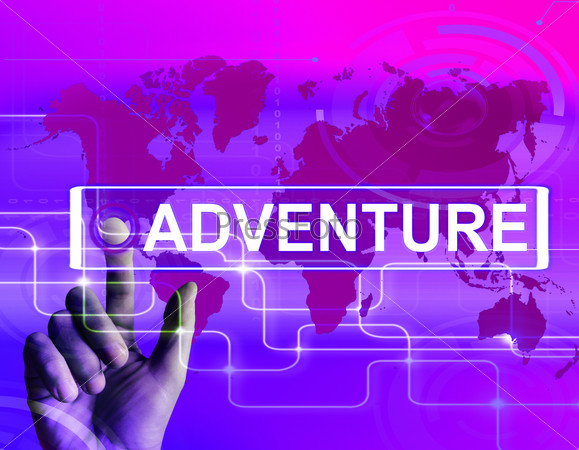 Adventure Map Displaying International or Internet Adventure and Enthusiasm