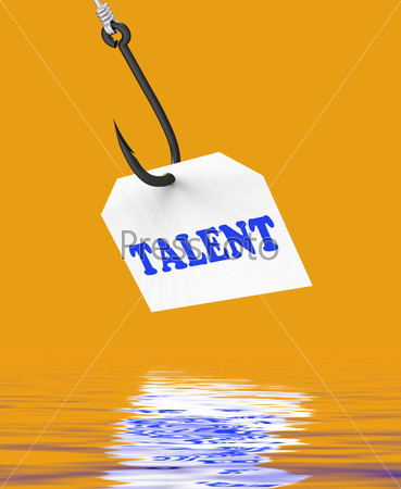 Talent On Hook Displaying Special Skills Talents And Abilities