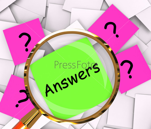 Questions Answers Post-It Papers Showing Asking And Finding Out