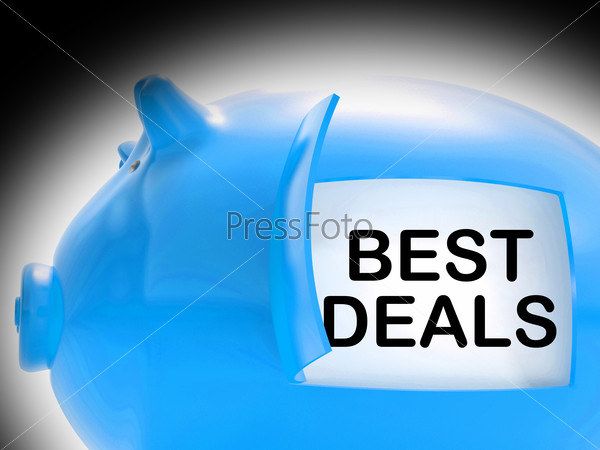 Best Deals Piggy Bank Message Showing Great Offers