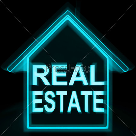 Real Estate Home Showing Selling Property Land Or Buildings