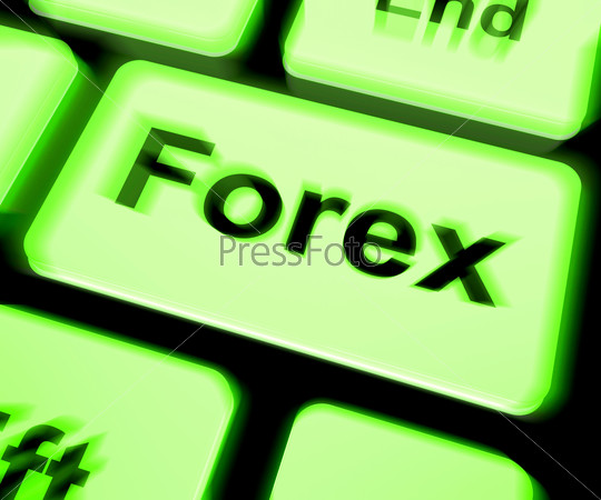 Forex Keyboard Showing Foreign Exchange Or Currency