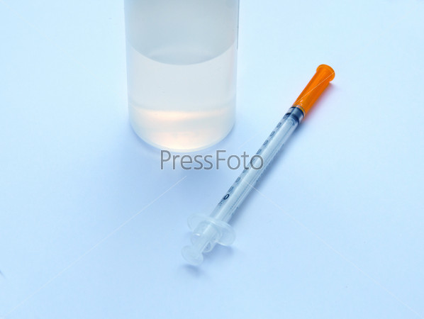 Medical Vials and Syringe for Medicine heal