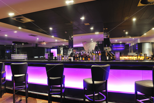 Modern bar or club interior