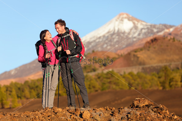 Healthy active lifestyle - Hiker people hiking
