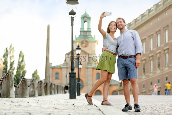 Туристы в Стокгольме