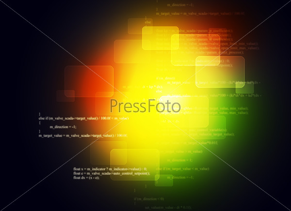 Abstract colorful background with bright spot in center