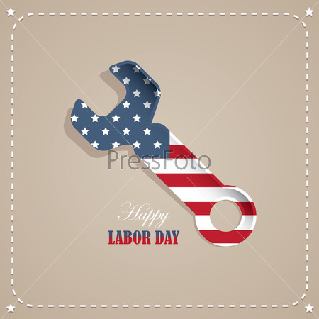 labor day american national holiday vector illustration