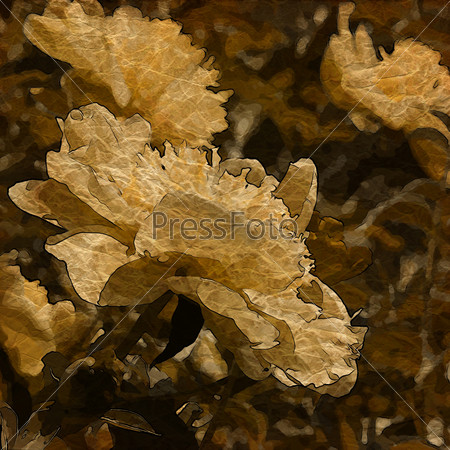 art autumn floral vintage colorful sepia background for holidays