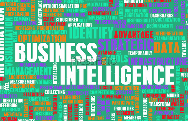 Business Intelligence Information Technology Tools as Art in Green and Red