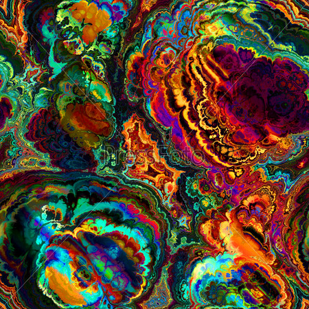 art abstract seamless rainbow fractal pattern background
