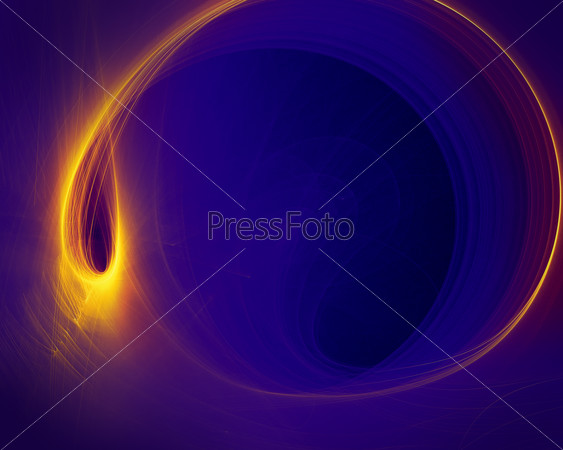blue and yellow  Abstract background on black tone, wallpaper