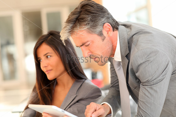 Business people meeting in office, stock photo