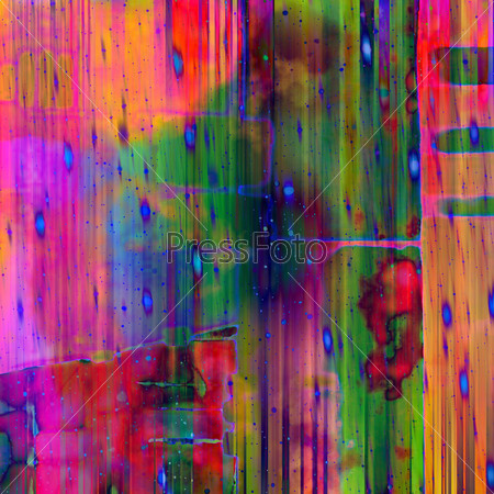 art abstract grunge texture blurred rainbow background with pink, fuchsia, blue, green and gold colors