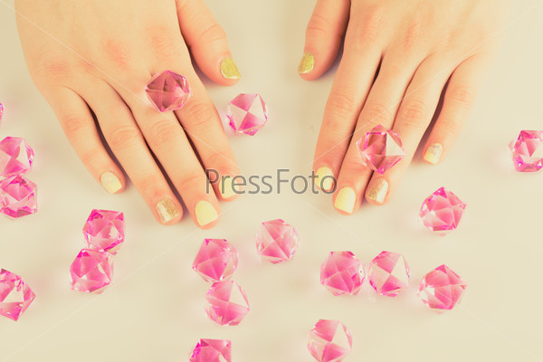 Beautiful woman\'s nails