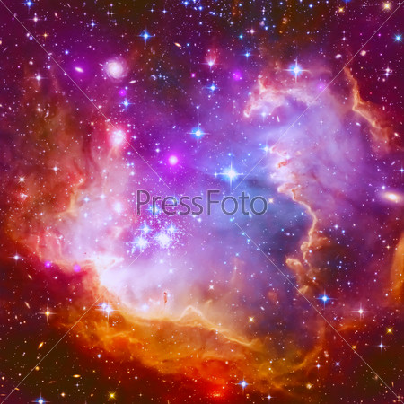 Abstract illustration with a beautiful star space nebula