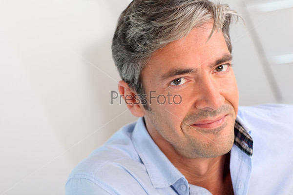 Portrait of handsome 40-year-old man