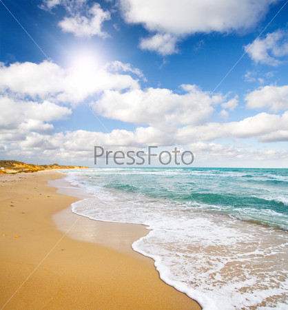 Beach and sea, stock photo