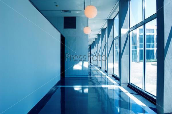 Hallway of an office building