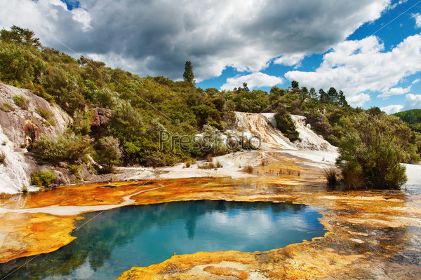 Hot spring, New Zealand