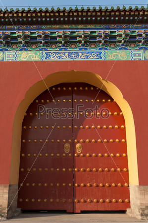 Gate at the Temple Of Heaven, Beijing, China