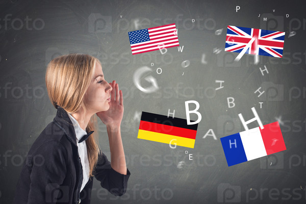 Foreign Language. Concept - Learning, Speaking, Travel