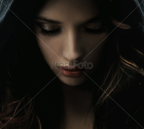 Portrait of a mysterious woman