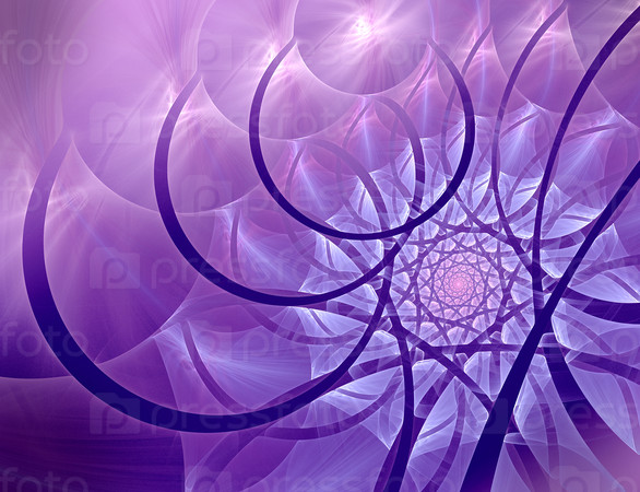 purple  fantasy artistic flower fractal. Beautiful shiny futuristic background for wallpaper, album, flyer cover, poster, booklet.