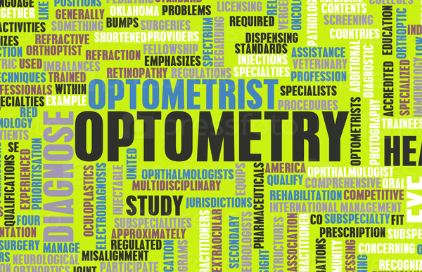 Optometry or Optometrist Medical Field Specialty As Art