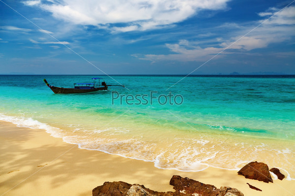 Tropical beach, Bamboo Island, Andaman Sea, Thailand