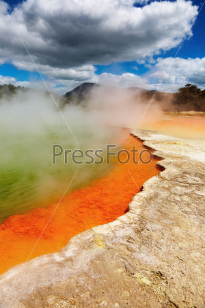 Champagne Pool, hot thermal spring, Rotorua, New Zealand