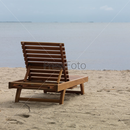 lounge chair on the beach in Placencia, Belize