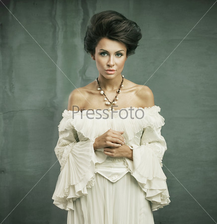 Young woman wearing beautiful dress
