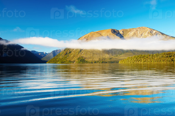 Beautiful lake, Nelson national park, New Zealand
