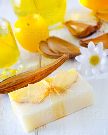 soap and aroma oil
