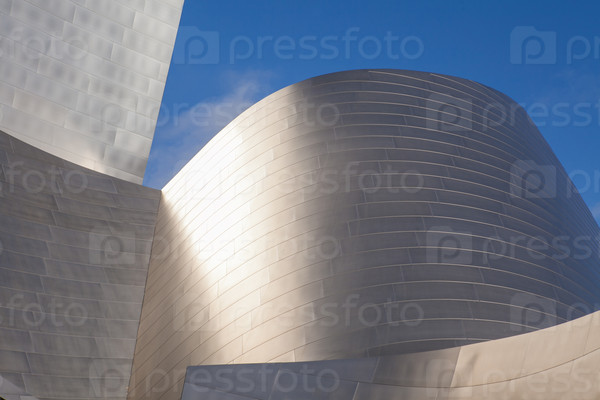 LOS ANGELES -  JULY 26:  Fragment of exterior of the Walt Disney Concert Hall in of Los Angeles, designed by Frank Gehry. It opened on 2003, as the home of the Los Angeles Philharmonic.