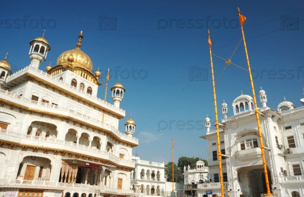 Inside famous Golden Temple - Harmandir Sahib, main sacred place of Sikh religion,Amritsar,Punjab, India