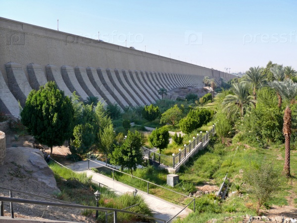 Aswan hydro-electric power station.