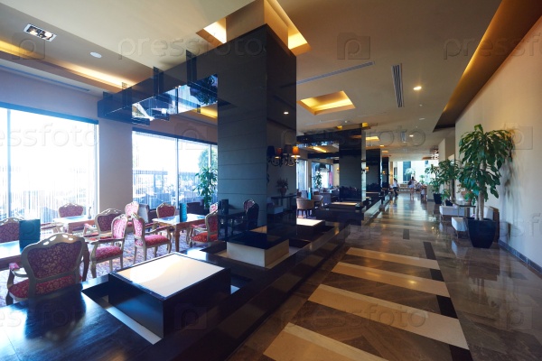 Hotel lobby interior